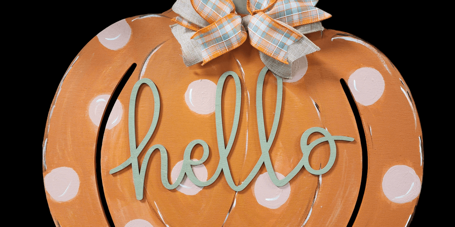 Arts & Drafts Pumpkin Door Hanger