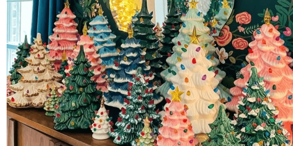 Vintage Style Ceramic Trees at Pinspiration
